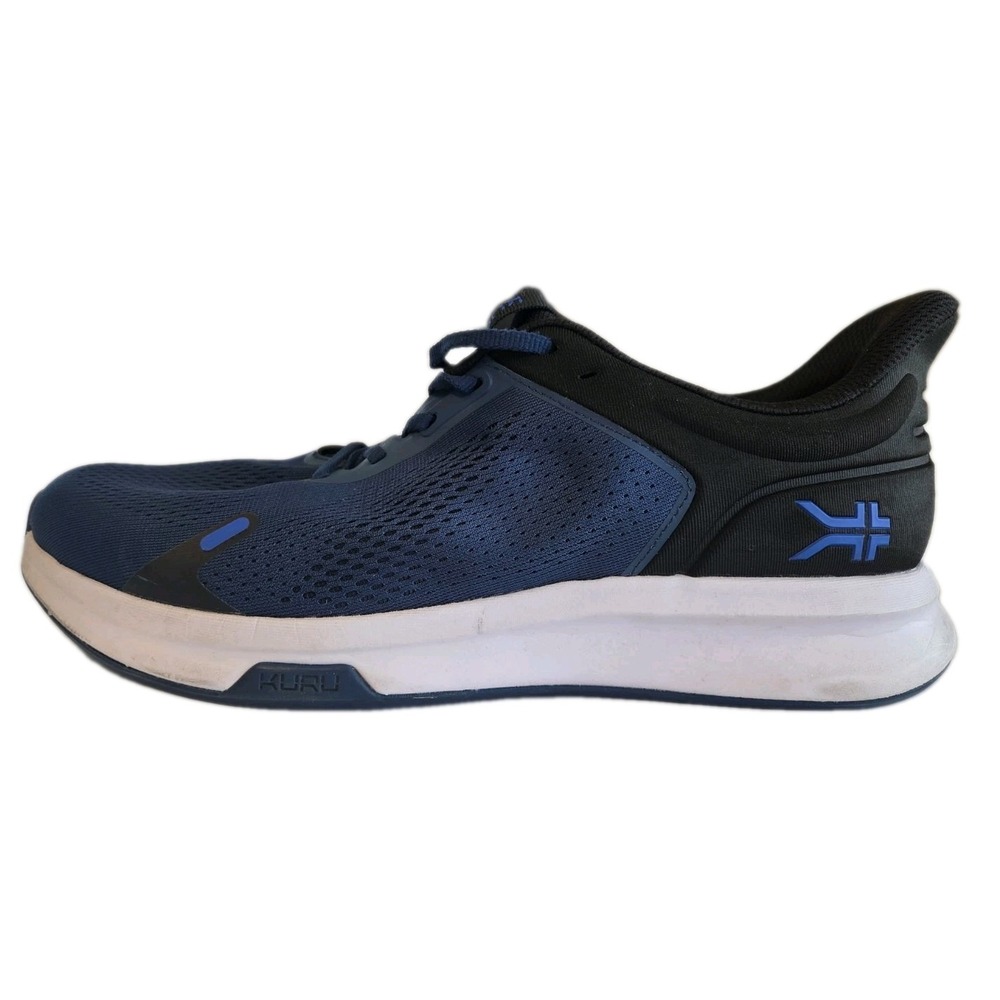 Kuru Atom Fusion Mens Size 12 Blue Black White Athletic Running Shoes Sneakers